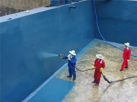 游泳池、污水池聚脲噴涂